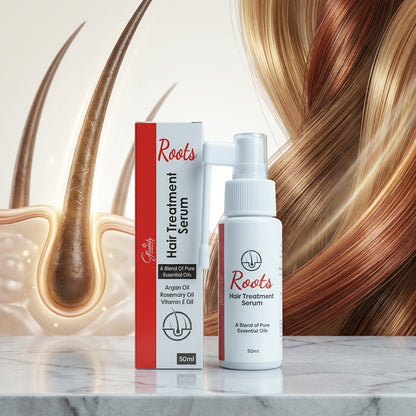 Stop hair fall today! Buy 100% original Glowrify Roots Hair Treatment Serum 50ml Infused with Rosemary & Argan Oil for fast hair growth.
