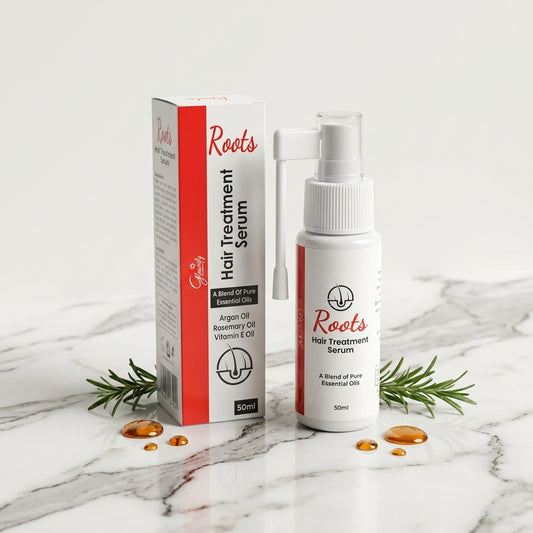 Stop hair fall today! Buy 100% original Glowrify Roots Hair Treatment Serum 50ml Infused with Rosemary & Argan Oil for fast hair growth.
