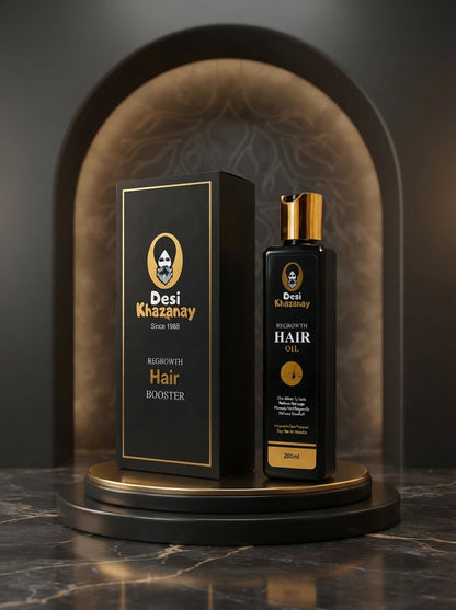Best Hair Oil in Pakistan – Desi Khazanay Regrowth Hair Oil