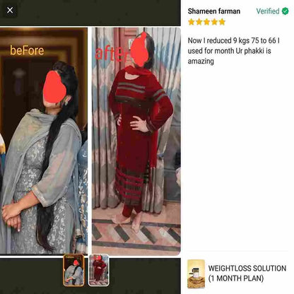 Weightloss Solution (2 Months Plan) By Dr Rubina